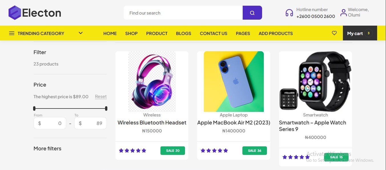 Backend E-commerce
